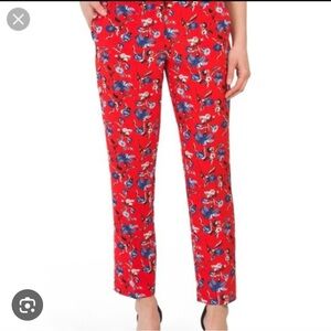 Cynthia Rowley Floral Ankle Pants Cottagecore Old Money Style Sz 8